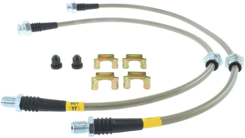 Stoptech — StopTech 89-98 Nissan 240SX (5 Lug w/ 300ZX Upgrade) Front Stainless Steel Brake Lines
SS Brake Lines - view 2