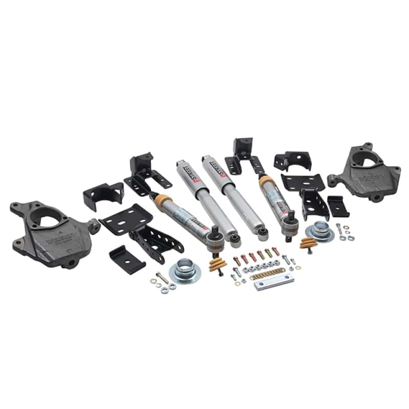 Belltech — Belltech LOWERING KIT 16.5-17 Chevy Silverado/Sierra All Cab 2in F / 4in R w/ Street Perf Shocks
LOWERING KIT - view 1