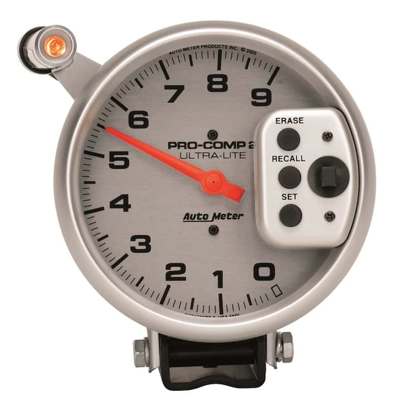 AutoMeter — Autometer Ultra-Lite 5 inch 9000 RPM Single Range w/ Shift-Lite and Memory Tachometer
5" TACH, 9,000 RPM, - view 1