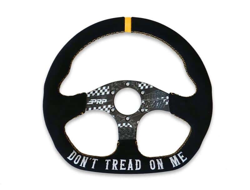 PRP Seats — PRP Dont Tread on Me Comp-R Suede Steering Wheel (D-Shaped) - view 1