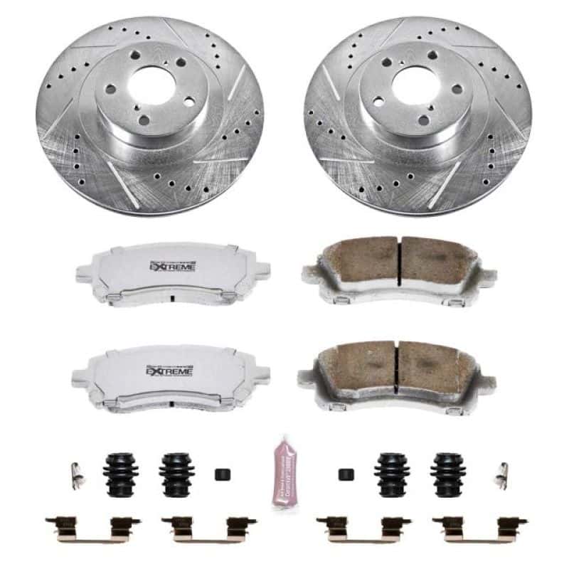 PowerStop — Power Stop 02-03 Subaru Impreza Front Z26 Street Warrior Brake Kit - view 1