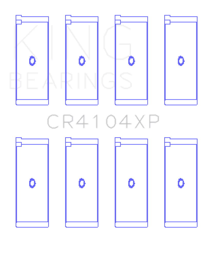 King Engine Bearings — King Engine Bearings Audi/VW 83-03 1.6L/1.8L/2.0L (Size +.025) Performance Rod Bearing Set
Engine Bearing - view 2