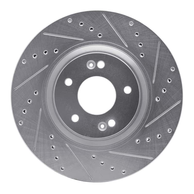 R1 Concepts — R1 11-25 Hyundai SONATA Front Right Drilled & Slotted Silver Brake Rotor
R1 Brake Rotor Drill - view 1