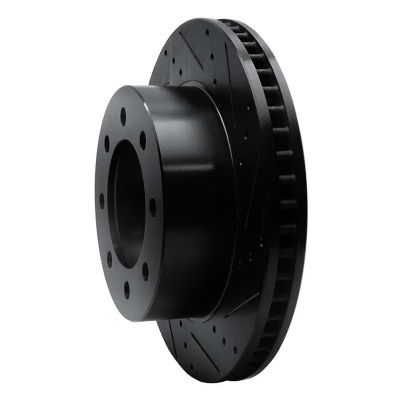R1 Concepts — R1 03-08 Dodge Ram 3500 Front Right Drilled & Slotted Black Brake Rotor
R1 Brake Rotor Drill - view 2