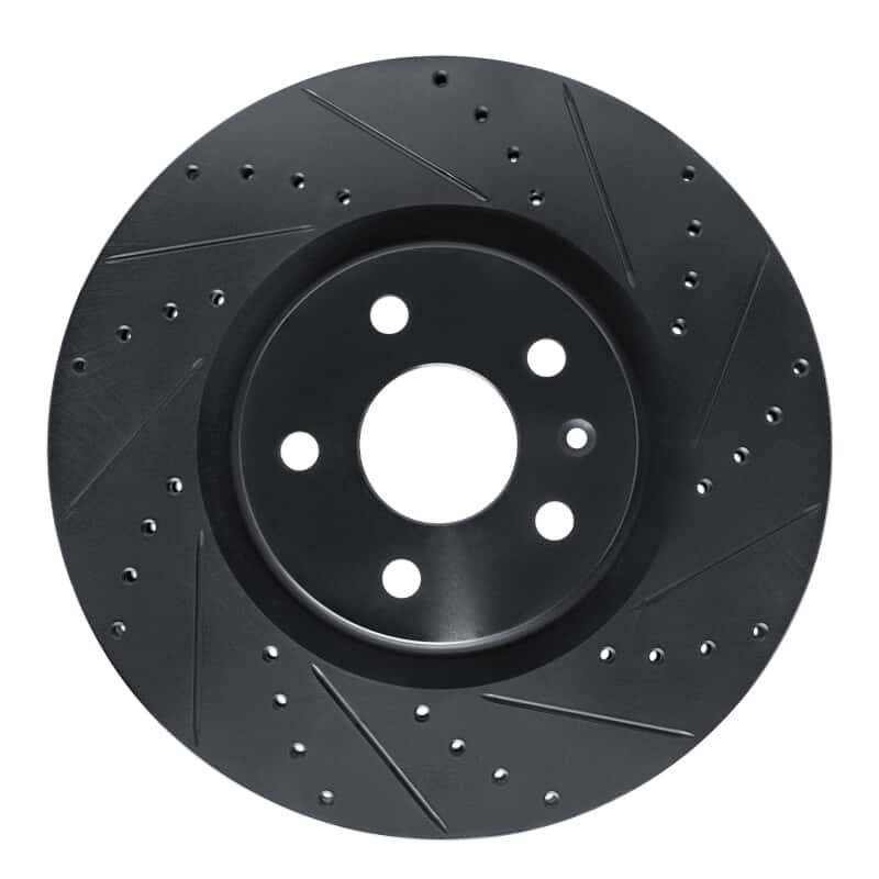 R1 Concepts — R1 13-19 Buick Regal Front Right Drilled & Slotted Black Brake Rotor
R1 Brake Rotor Drill - view 1