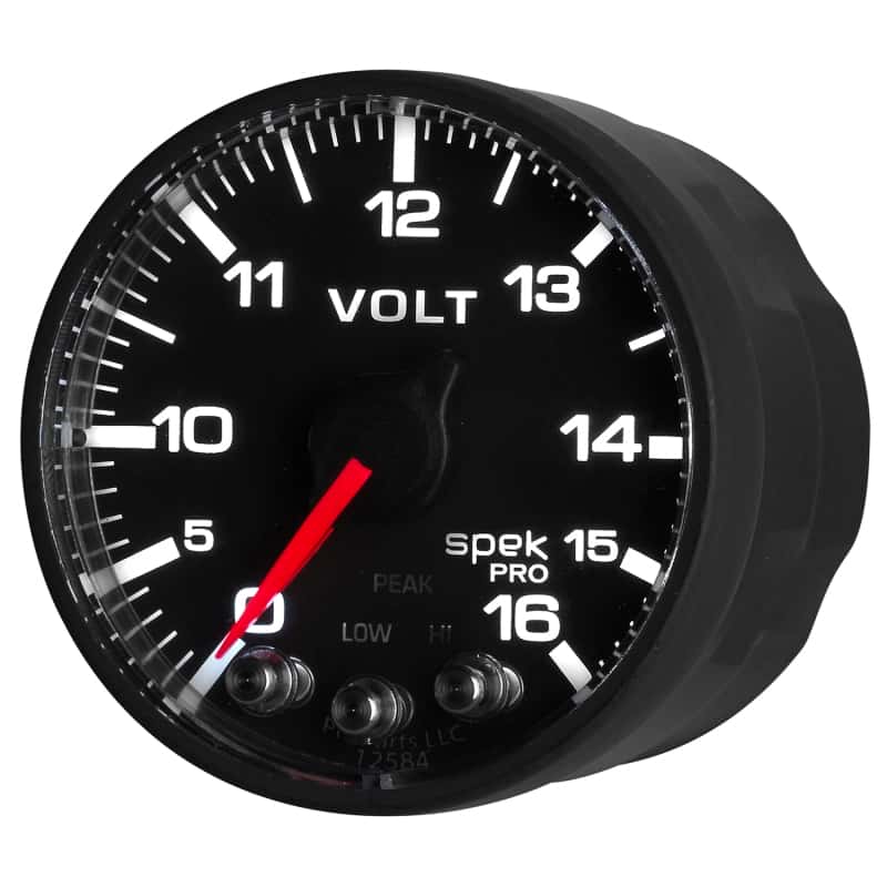 AutoMeter — AutoMeter Gauge Voltmeter 2-1/16in. 16V Stepper Motor W/Peak & Warn Blk/Blk Spek-Pro
GA 2" VOLT BFB SPEK - view 12