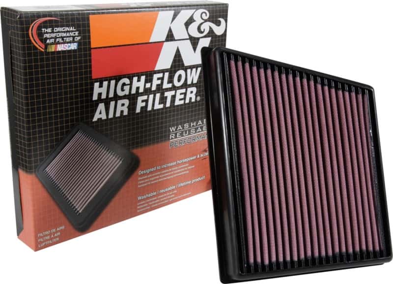 K&N Engineering — K&N 2015 Jaguar F-Pace V6-3.0L F/I Right Side Replacement Drop In Air Filter
Replacement Air Filt
Air Filter - view 4