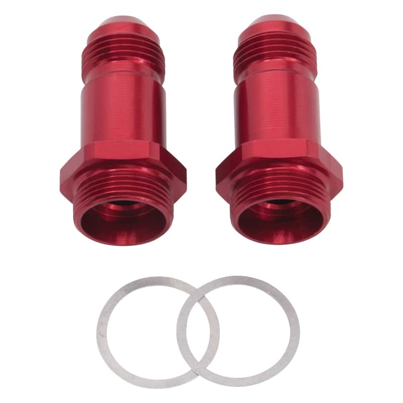 Russell — Russell Performance -8 AN Carb Adapter Fittings (2 pcs.) (Red)
CrbAdptFitting - view 2