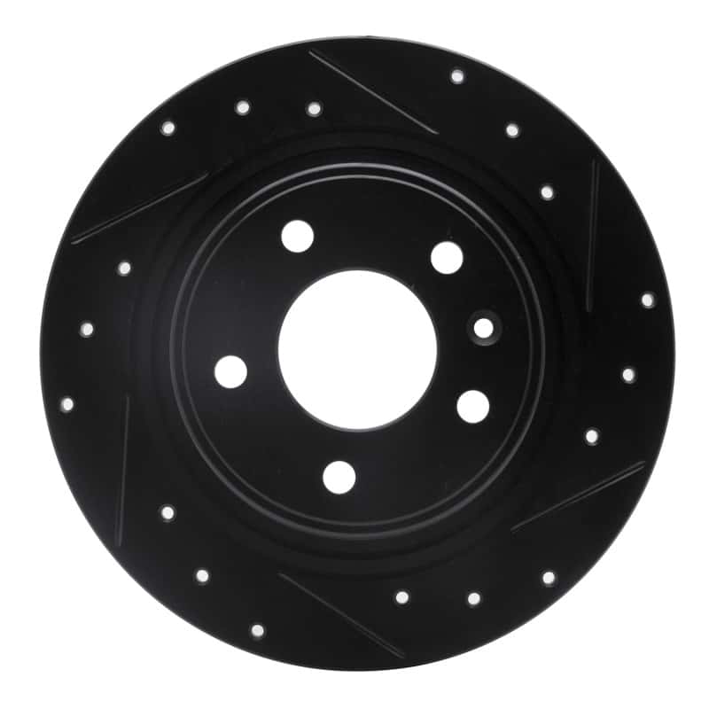 R1 Concepts — R1 11-19 Buick Verano Rear Right Drilled & Slotted Black Brake Rotor
R1 Brake Rotor Drill - view 1