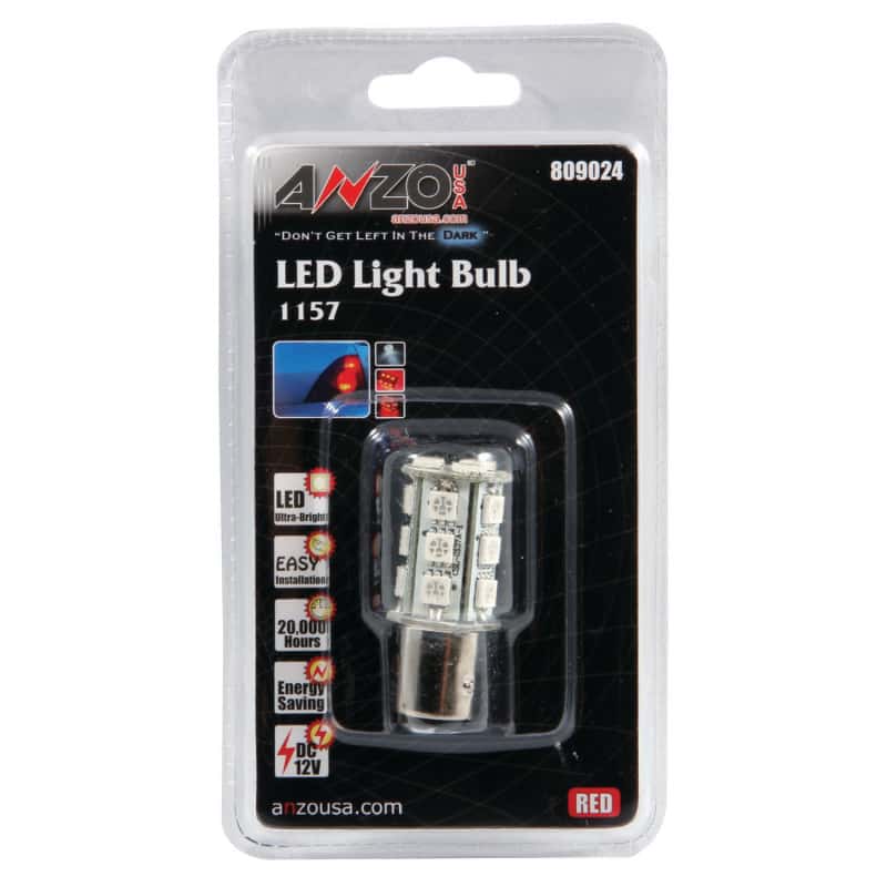 ANZO — ANZO LED Bulbs Universal LED 1157 Red - 18 LEDs 1 3/4in Tall
BulbExt
Bulb - view 2