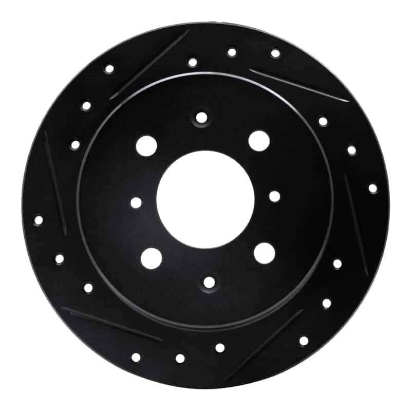 R1 Concepts — R1 88-01 Acura Integra Rear Left Drilled & Slotted Black Brake Rotor
R1 Brake Rotor Drill - view 1