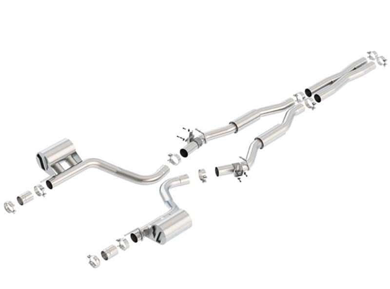 Borla — Borla 2015 Dodge Challenger Hellcat 6.2L V8 S-TYPE Catback Exhaust No Tips Factory Valance
Cat-Back System
ExhstSysKt - view 1