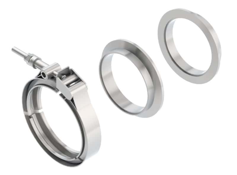 Borla — Borla Universal 3in Stainless Steel 3pc V-Band Clamp w/ Male and Female Flanges
Clamp - V-Band - view 1