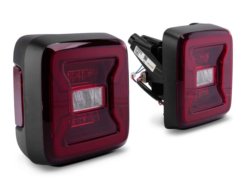 Raxiom — Raxiom 18-22 Jeep Wrangler JL LED Tail Lights- Black Housing - Red Lens
Lights - view 3