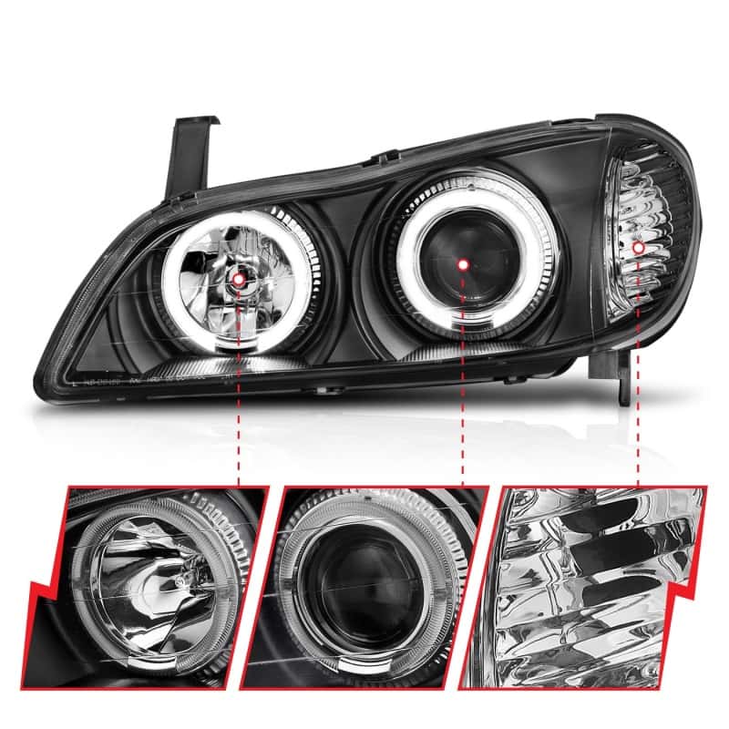 ANZO — ANZO 2000-2004 Infiniti I30 Projector Headlights w/ Halo Black
Head Light Set
HdLtSet - view 4