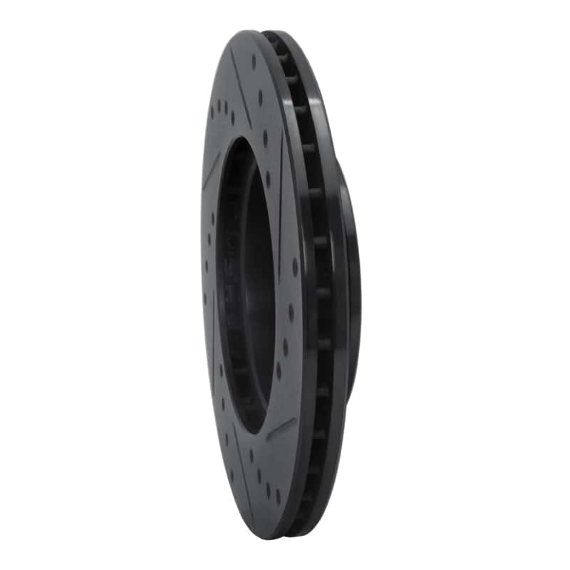 R1 Concepts — R1 84-87 Audi 4000 Quattro Front Left Drilled & Slotted Black Brake Rotor
R1 Brake Rotor Drill - view 4