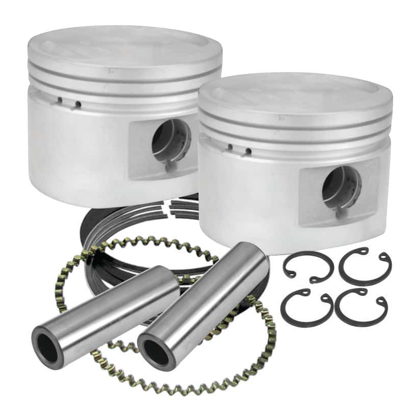 S&S Cycle — S&S Cycle 84-99 BT w/ Stock Heads .020in 80in Cast Flat-Topped Replacement Piston Kit - view 1