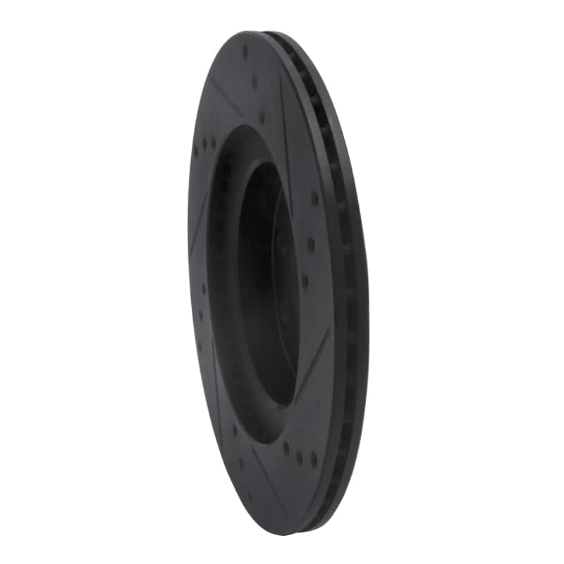 R1 Concepts — R1 00-05 Toyota MR2 Spyder Rear Left Drilled & Slotted Black Brake Rotor
R1 Brake Rotor Drill - view 4