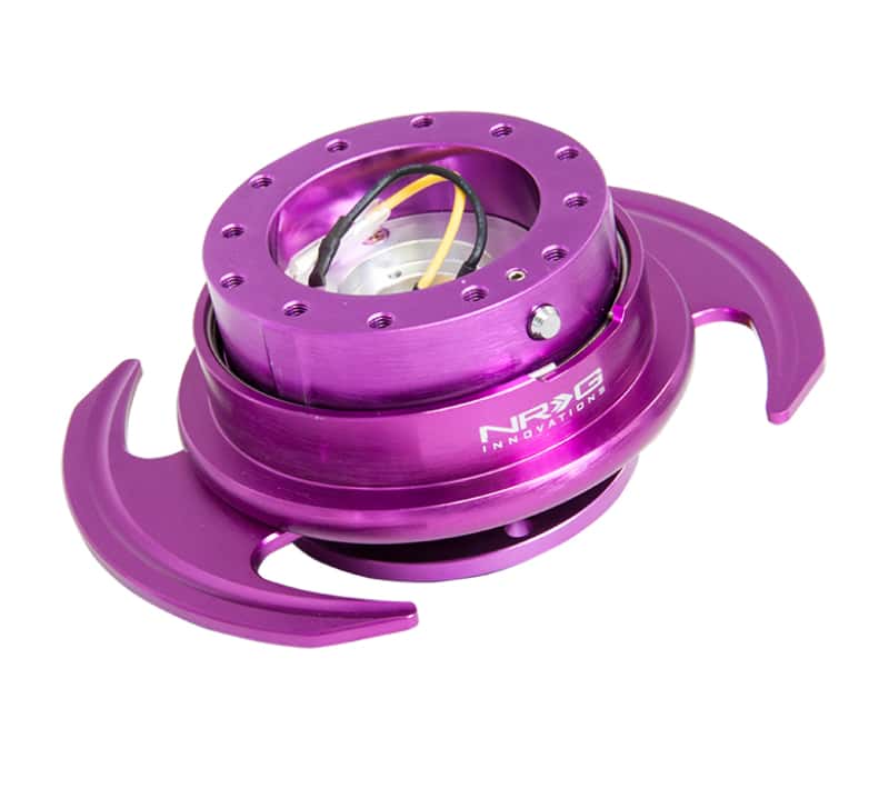 NRG — NRG Quick Release Kit Gen 3.0 - Purple Body / Purple Ring w/Handles - view 2