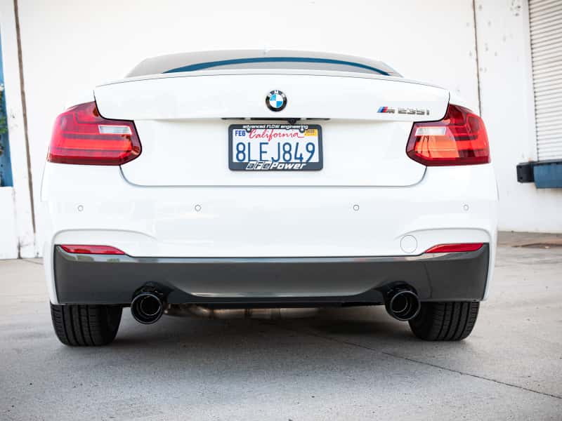 aFe — aFe MACH ForceXP 3IN to 2.5IN 304SS Cat-Back Exhaust System w/ Black Tips 14-16 BMW M235i (F22/23)
Cat-Back Exhaust - view 4
