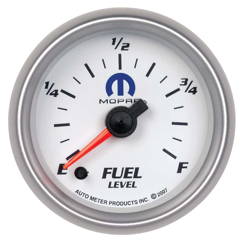 AutoMeter — AutoMeter Gauge Fuel Level 2-1/16in. 0-280 Ohm Programmable White Mopar
MOPAR #77060042, 2-1 - view 1