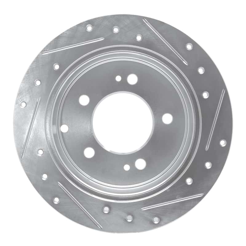 R1 Concepts — R1 10-13 Kia Forte5 Rear Left Drilled & Slotted Silver Brake Rotor
R1 Brake Rotor Drill - view 5