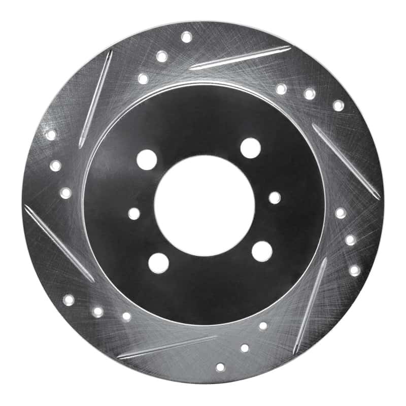 R1 Concepts — R1 91-94 Nissan SENTRA Rear Left Drilled & Slotted Silver Brake Rotor
R1 Brake Rotor Drill - view 1