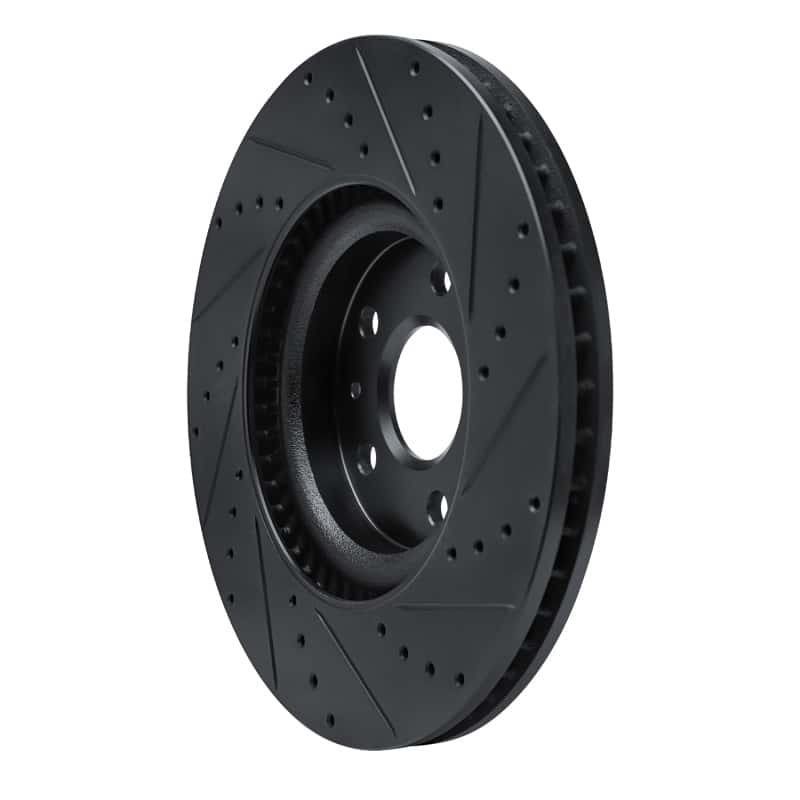 R1 Concepts — R1 13-19 Buick Regal Front Left Drilled & Slotted Black Brake Rotor
R1 Brake Rotor Drill - view 4