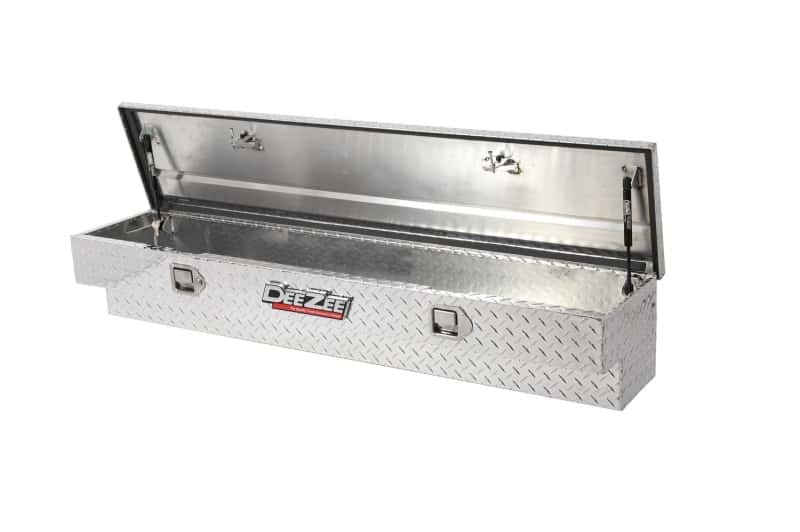 Dee Zee — Dee Zee Universal Tool Box - Red Side Mount BT Alum 60In
ToolBxTrkBedSideRail - view 1