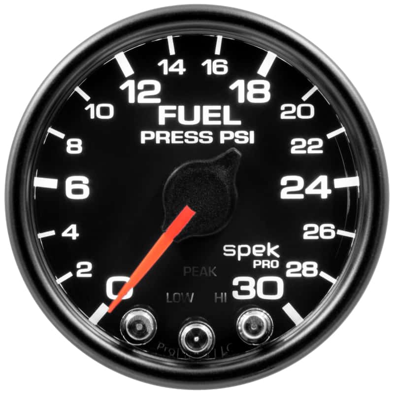 AutoMeter — Autometer Spek-Pro Gauge Fuel Press 2 1/16in 30psi Stepper Motor W/Peak & Warn Blk/Blk
GA 2" FP 30 BCB SPEK - view 2