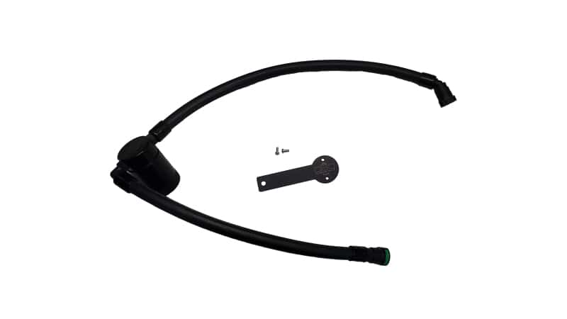 J&L — J&L 19-23 Chevy Silverado/GMC Sierra 1500 2.7L Passenger Side Oil Separator 3.0 - Black Anodized
Oil Separator - view 1