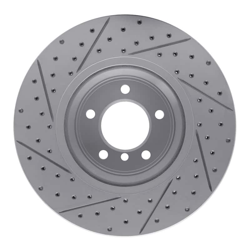 R1 Concepts — R1 07-15 BMW 335I Front Right Drilled & Slotted Geo-Carbon Rotor - view 5