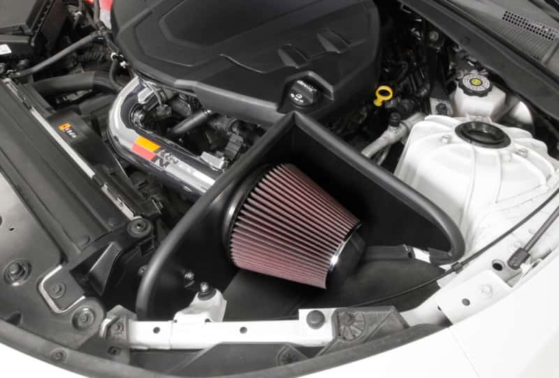 K&N Engineering — K&N 16-17 Chevy Camaro 3.6L Silver Typhoon Short Ram Intake
Performance Air Inta
Air Intake System - view 6