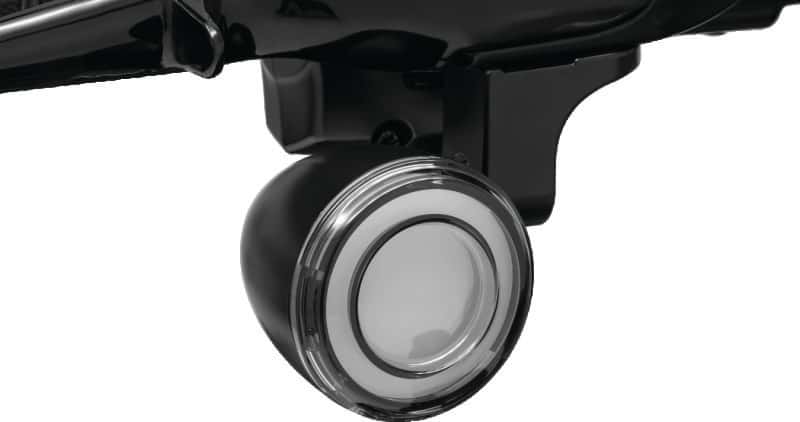 Kuryakyn — Kuryakyn Tracer L.E.D. Front Turn Signal Insert, White/Amber Light, Smoke Lens 1157 - view 2