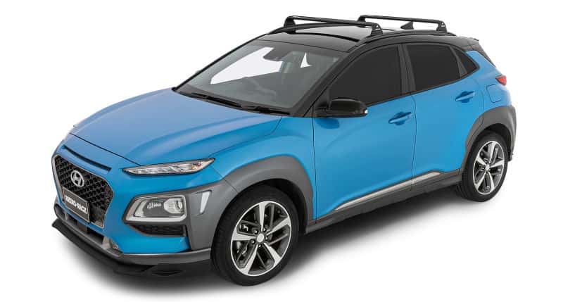 Rhino-Rack — Rhino-Rack 18-22 Hyundai Kona 1st Gen 5 Door SUV w/Flush Rails Vortex RVP 2 Bar Roof Rack - Black
Vortex RVP Black 2 B - view 2