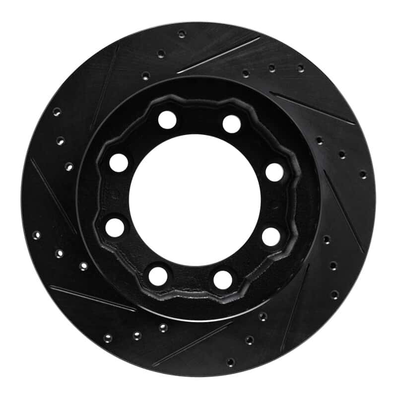 R1 Concepts — R1 77-93 Chevrolet V30 & V3500 Pickup Front Right Drilled & Slotted Black Brake Rotor
R1 Brake Rotor Drill - view 5