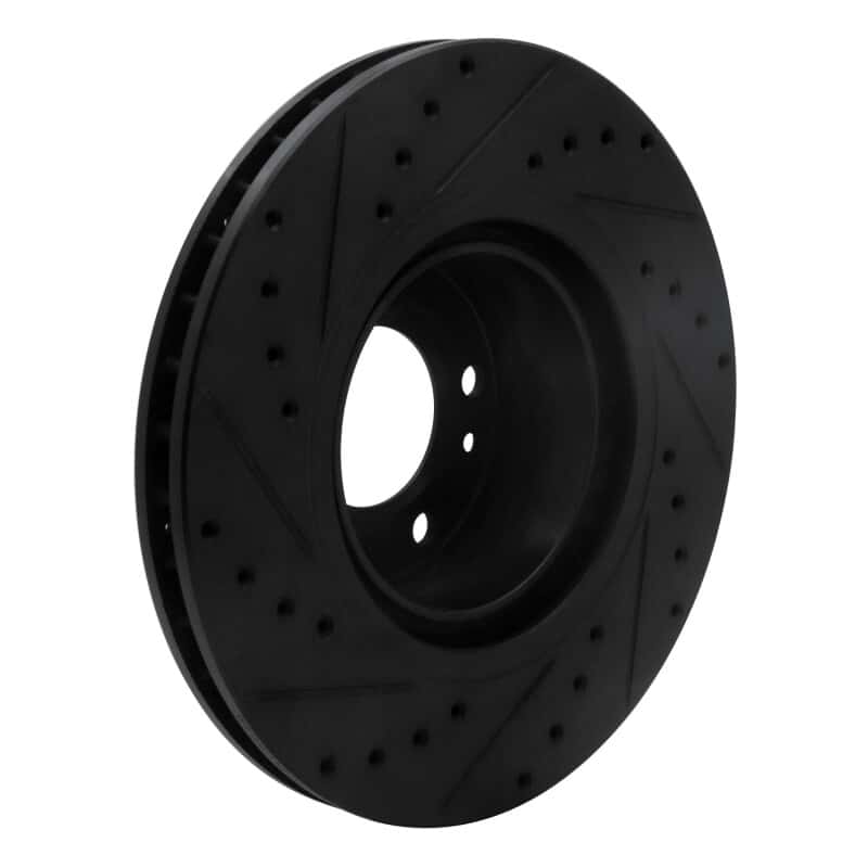 R1 Concepts — R1 93-97 BMW 850CI Front Right Drilled & Slotted Black Brake Rotor
R1 Brake Rotor Drill - view 4