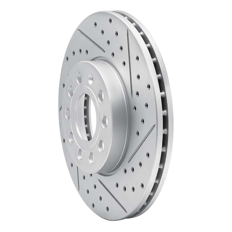 R1 Concepts — R1 05-25 Audi A3 (Mexico) Front Right Drilled & Slotted Geo-Carbon Rotor - view 2
