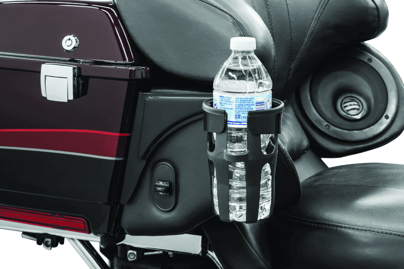 Kuryakyn — Kuryakyn Reflex Drink Holder Right Side HD Touring Passenger Mount 96-13 Gloss Black - view 2