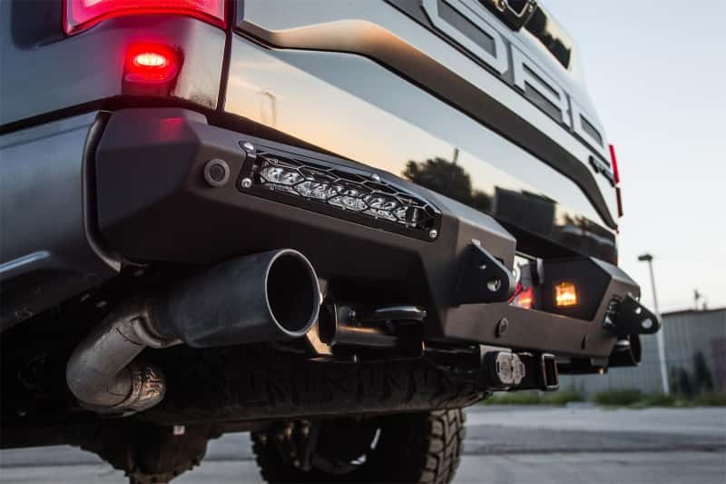Addictive Desert Designs — Addictive Desert Designs 17-18 Ford F-150 Raptor HoneyBadger Rear Bumper w/ 10in SR LED Mounts
Bumper- Rear
Bumpers - view 4
