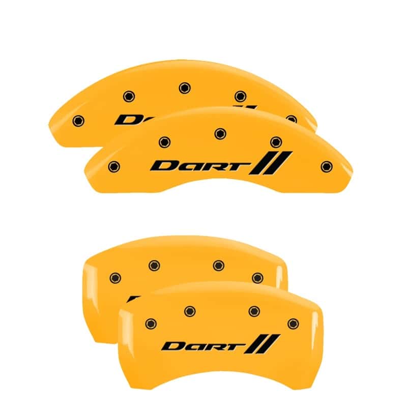 MGP — MGP 4 Caliper Covers Engraved Front & Rear With stripes/Dart Yellow finish black ch
Caliper Covers - view 1