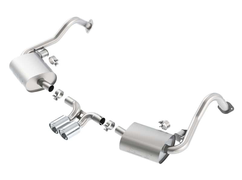 Borla — Borla 14-15 Porsche Cayman/Boxster (981) RWD 2Dr Dual Center Rear Exit Catback 4in Tip Exhaust Sys
Cat-Back System
ExhstSysKt - view 1
