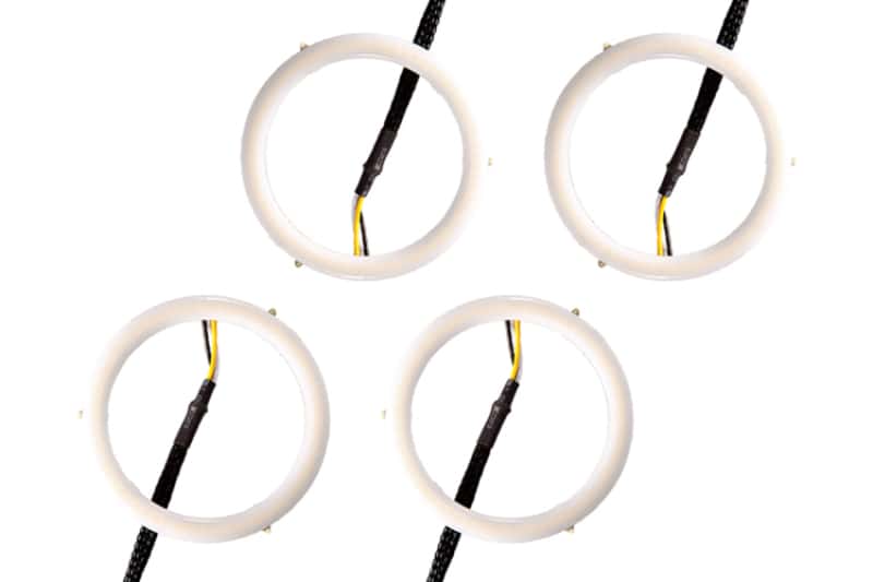 Diode Dynamics — Diode Dynamics Halo Lights LED 70mm - Red Four - view 1