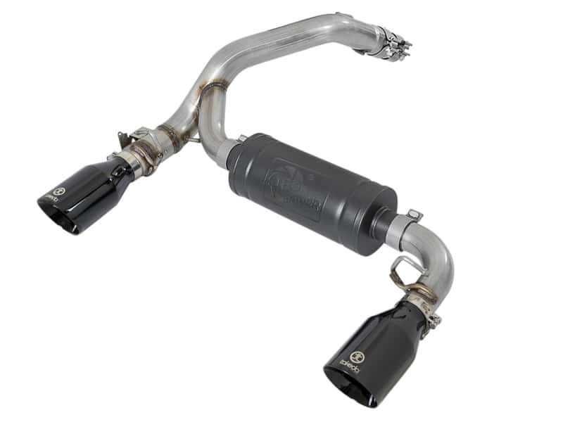 aFe — aFe Takeda 3in 304 SS Axle-Back Exhaust System w/ Black Tip 16-18 Ford Focus RS 2.3L (t)
Axle-Back Exhaust - view 1
