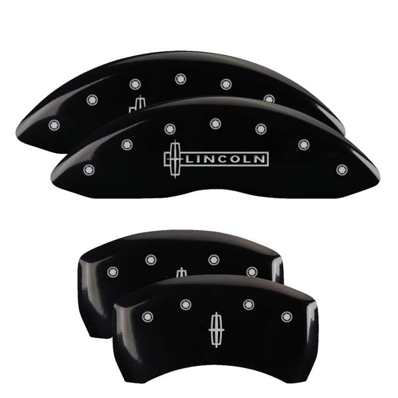 MGP — MGP 4 Caliper Covers Engraved Front Lincoln Engraved Rear Star logo Black finish silver ch
Caliper Covers - view 1