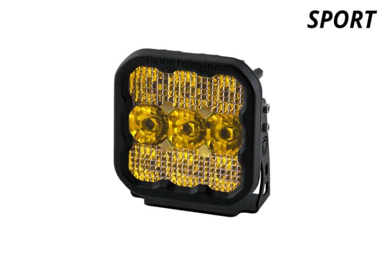 Diode Dynamics — Diode Dynamics SS5 LED Pod Sport - Yellow Driving (Single) - view 2