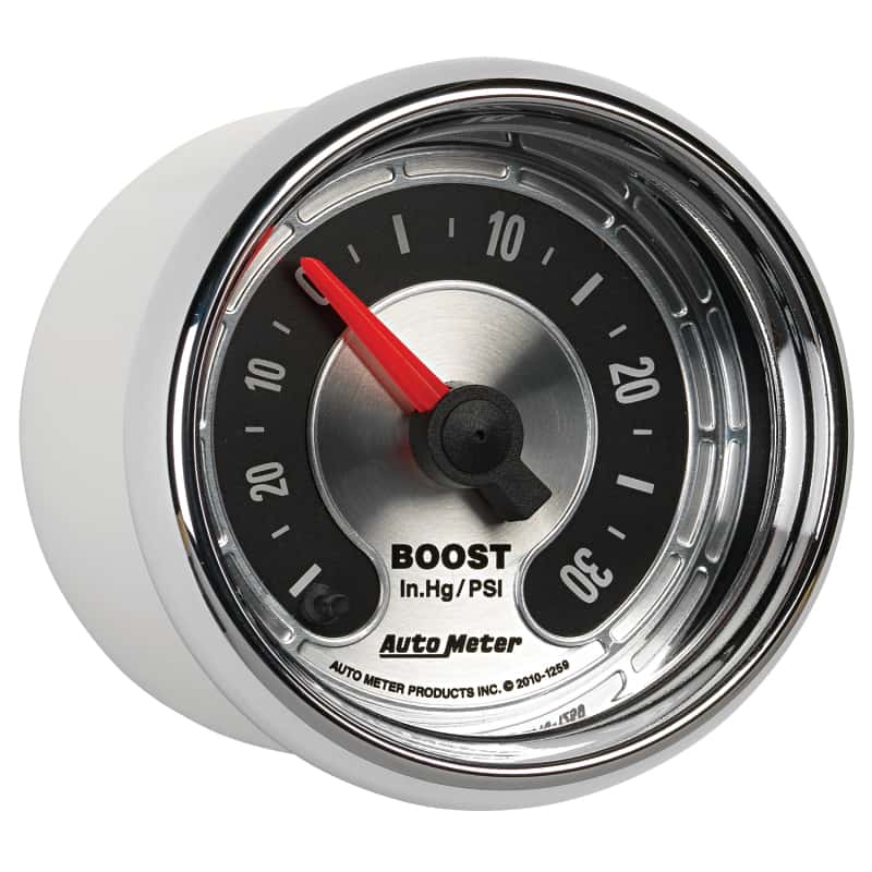 AutoMeter — Autometer American Muscle 52mm Full Sweep Electric 30 In Hg.-Vac/30PSI Boost Vacuum Gauge
GA 2" BST 30PSI ST A - view 10