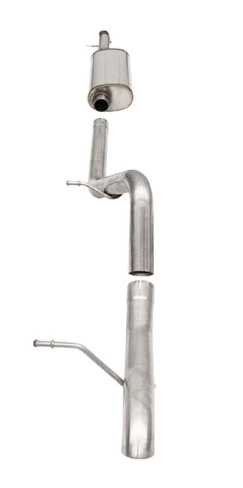 CORSA Performance — Corsa 2007-2018 Jeep Wrangler JKU 3.6L Sport 2.75in Cat-Back Exhaust w/ Turn Down Tip
Exhaust - view 3