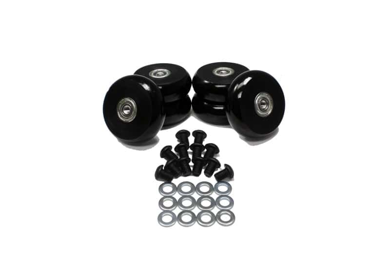 Energy Suspension — Energy Suspension 2.375in Black Hyper-Glide PolyCreeper Wheels (Set of 6) - view 1