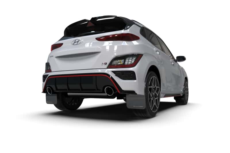 Rally Armor — Rally Armor 22-23 Hyundai Kona N Black UR Mud Flap w/Grey Logo
Mud Flap - view 5
